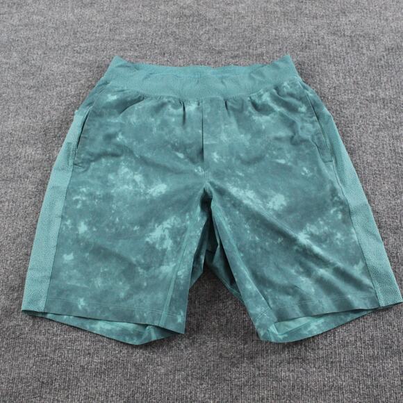 lululemon athletica Other - Lululemon Shorts Mens Medium The Short Lined Teal Tie Dye Athletic Running Gym